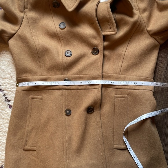 New w/ Tags! J. Crew Wool Blend Pea Coat in Camel Color Size 12 - Picture 10 of 11